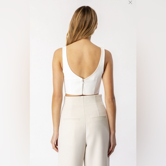 Revolve BARDOT Bronte Corset Top sz 2 / XS off white - Picture 5 of 13